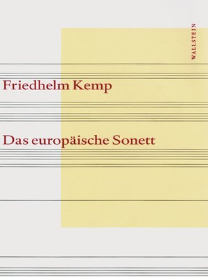 cover image of Das europäische Sonett